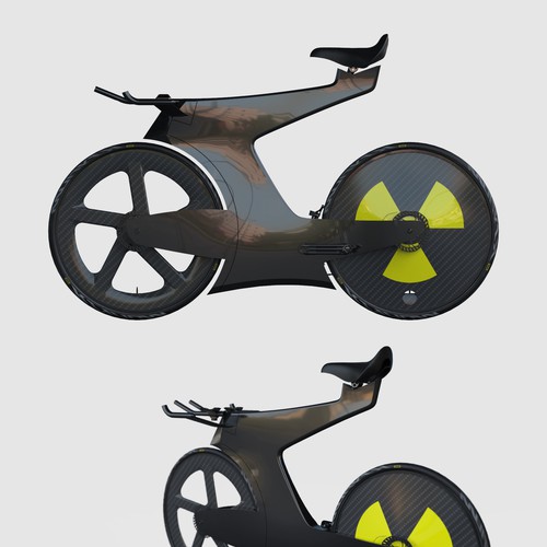 Futuristic race bicycle design