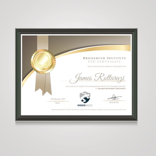 Certificate Design