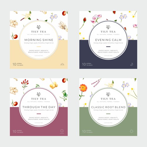 Design a packaging box for a new Herbal Health Tea