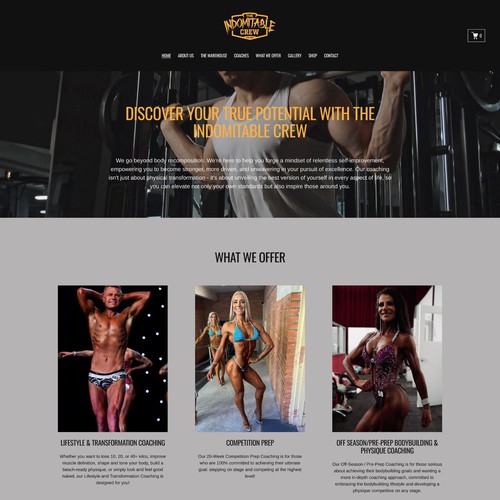 Squarespace Website for Personal Trainer /Body Building Coaches