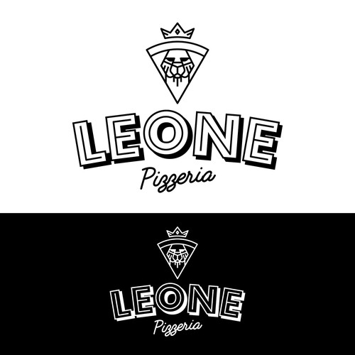 Monoline Logo For Pizzeria