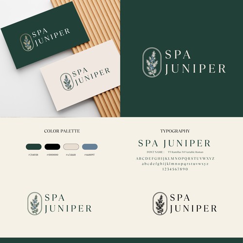 Spa Juniper logo designer 