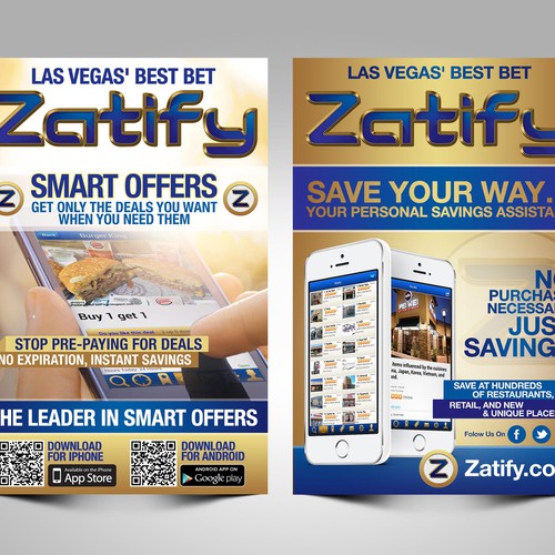Zatify Needs a design to promote app downloads.