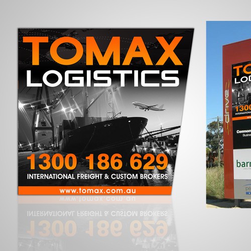 Eye Catching Sign for a Logistic company