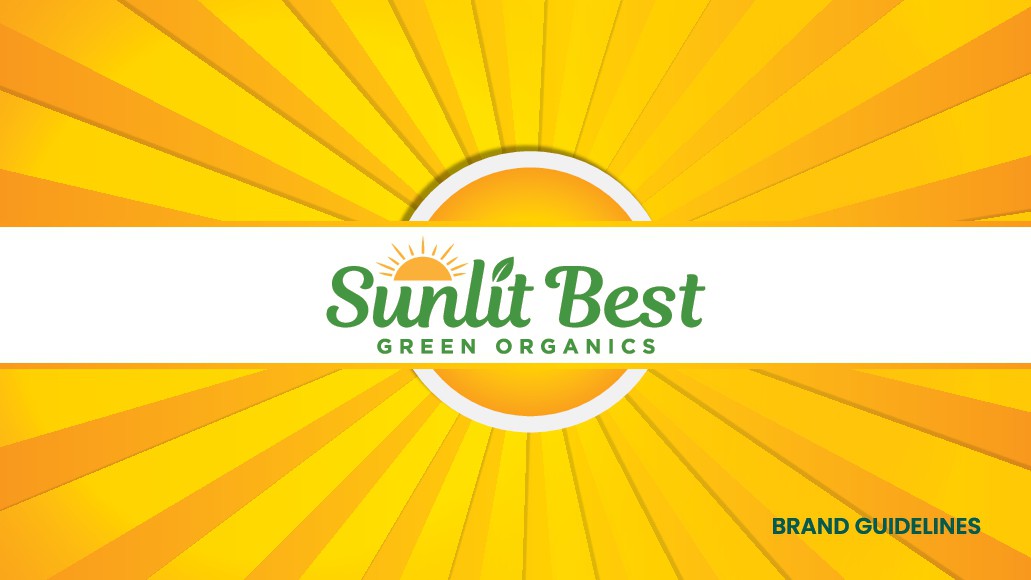 brand guidelines for sunlit best green organics