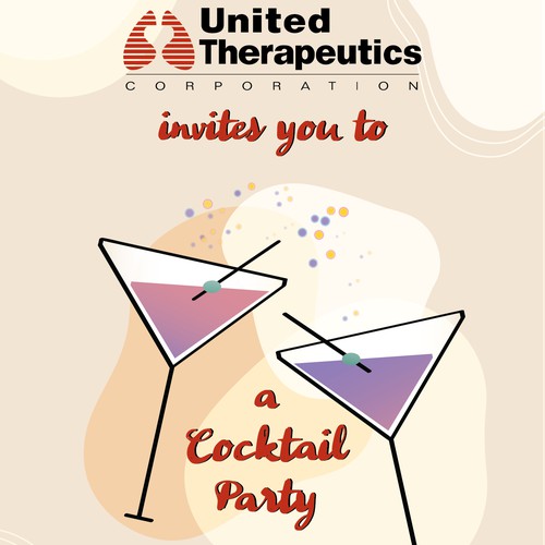 An invitation template design.