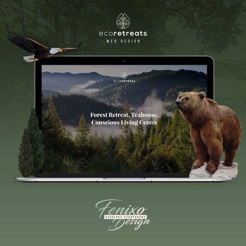 Eco Retreats Web design UI/UX design