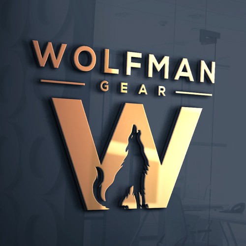 Attractive Logo for New Business: "Wolfman Gear"