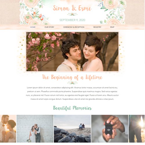 Wix Wedding Website