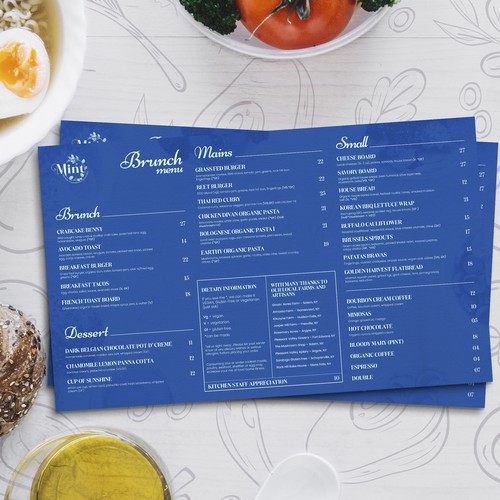 Restaurant Menu Design 
