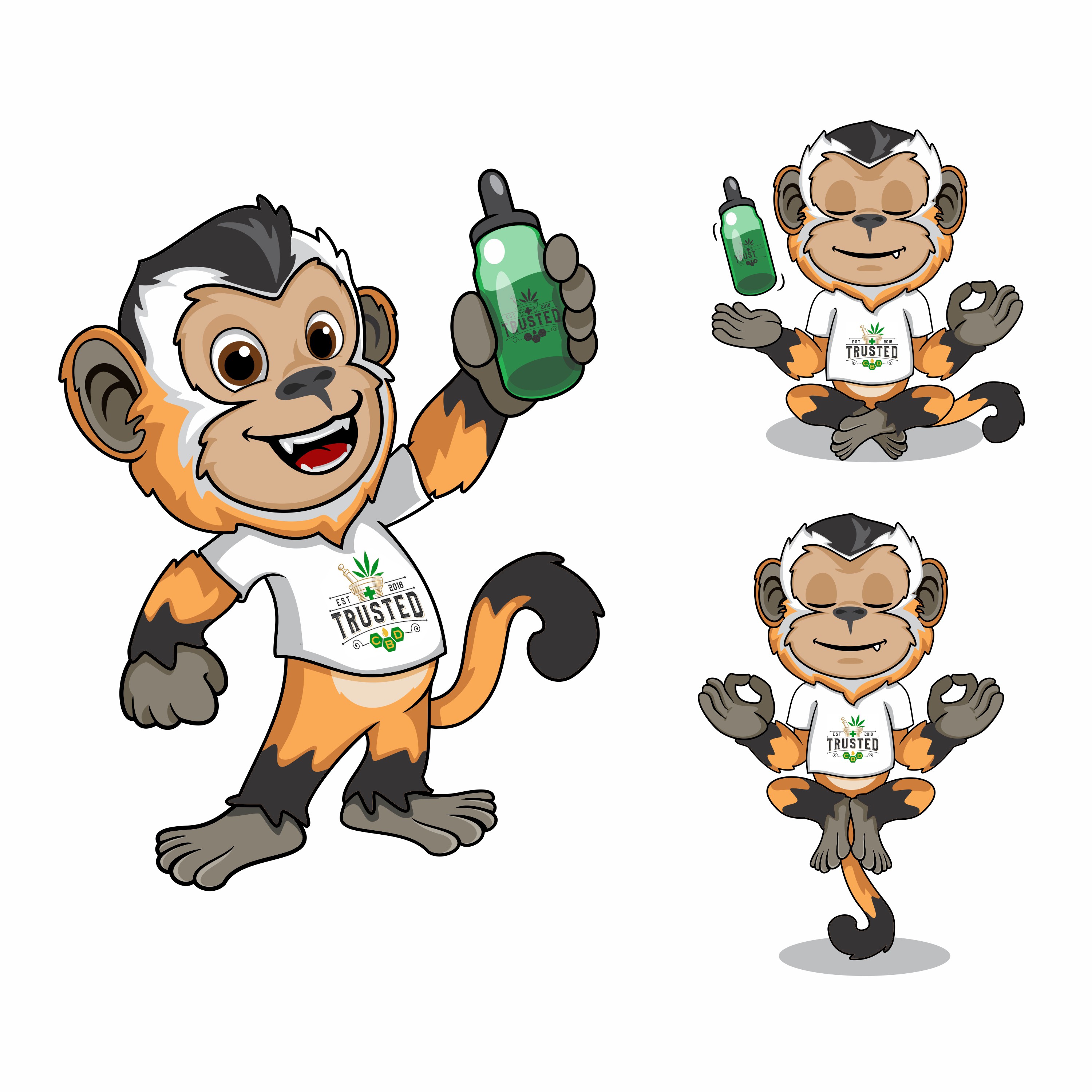 CBD Monkey Mascot