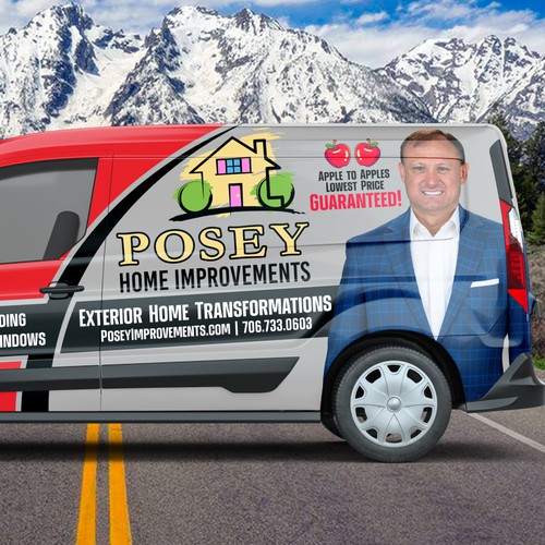 Help Create our "Exterior Home Transformations" Marketing Van Wrap