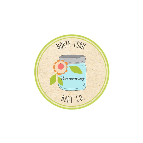 Hand Drawn Concept for Baby Food Logo