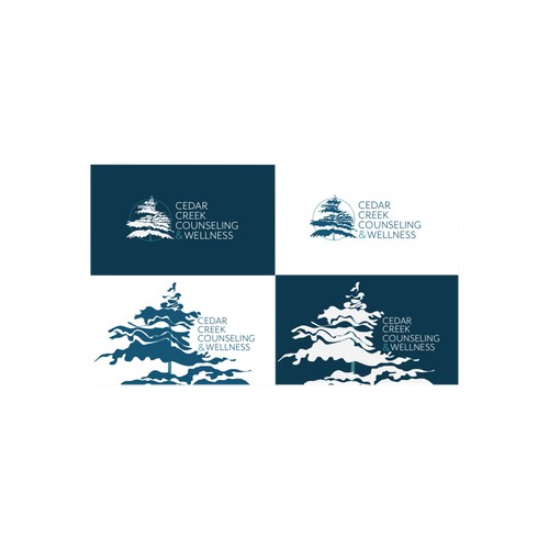 Abstract tree logo concept for psychology private practice