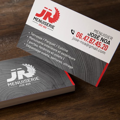 business card for a carpenter