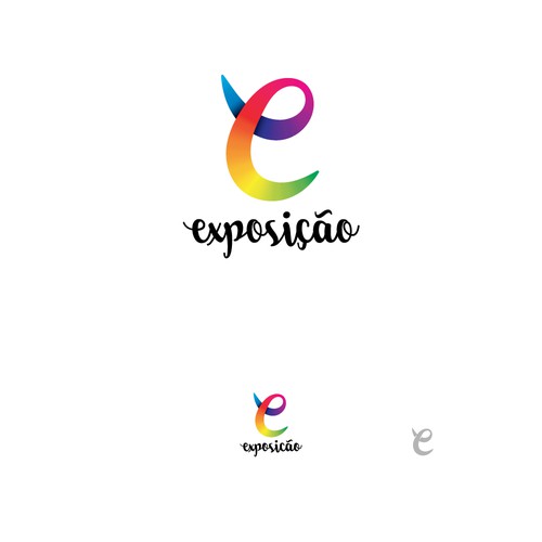 Multicolor Letter with whimsical typeface