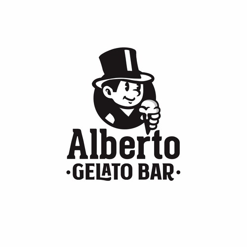 Bold logo concept for ice cream