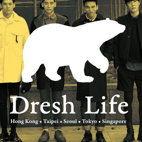 Dresh Life logo & mark mock advert comp