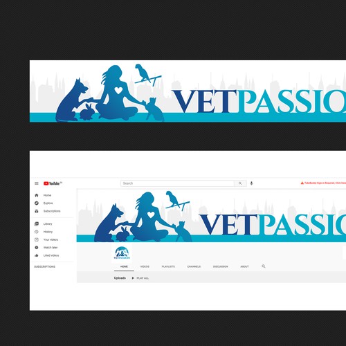 YouTube cover page design