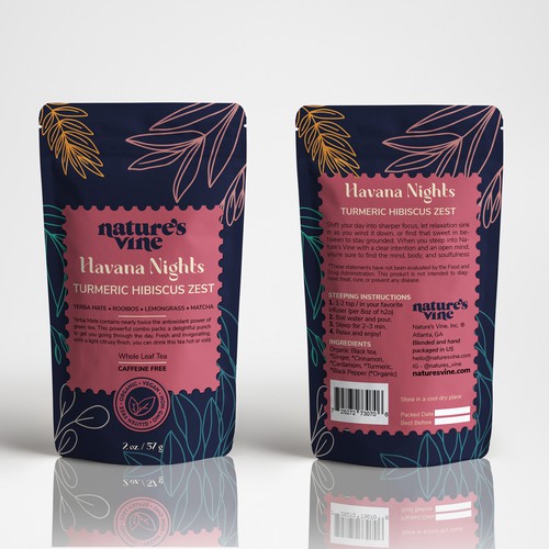 Creative tea packaging designs that looks cohesive and fun