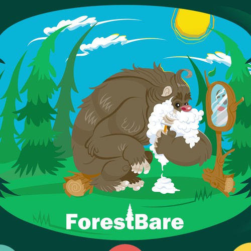 Create A Big Foot Illustration For All-Natural Men's Grooming Site