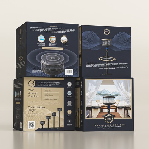 Luxury Packaging for HALO – A Revolutionary Smart Fan That Feels Like Nature