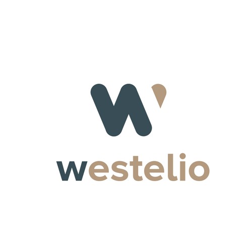 Westelio logo design