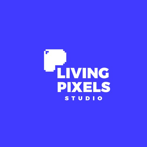 logo for living pixels studio