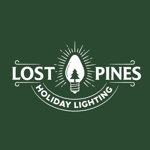 Vintage Christmas Light Installation Business Brand Design