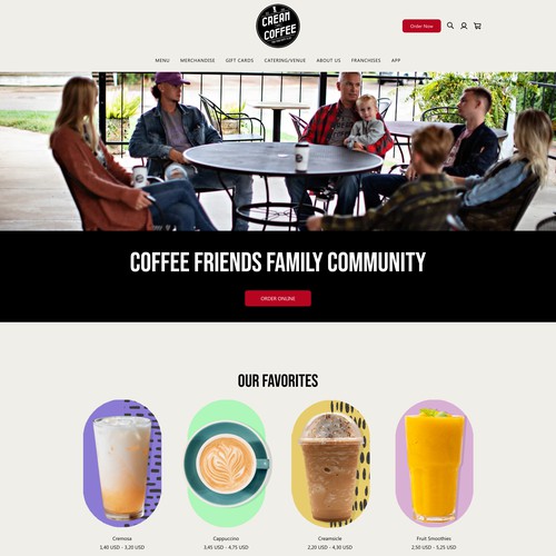 Cafe & Coffee Square website