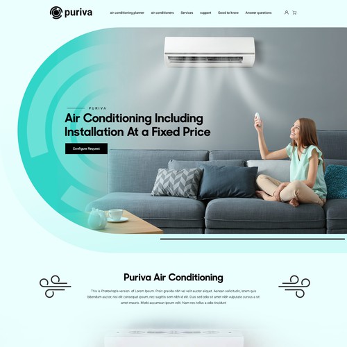 Website design for the distributor of air conditioners