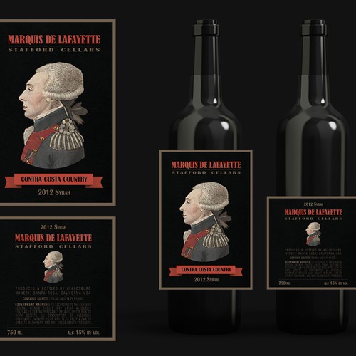 Small-batch, organic vineyard needs an upgrade to its amateur wine label design!