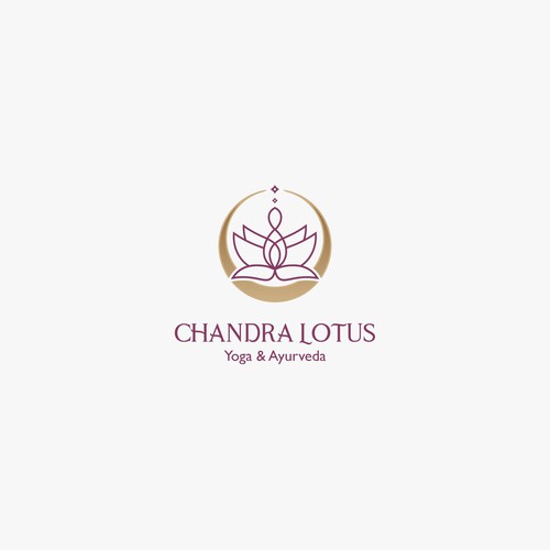 Modern logo for Chandra Lotus