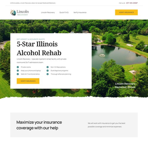 Rehab Website Page Redesign