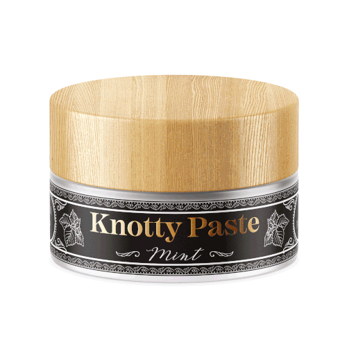 Knotty Toothpaste label design