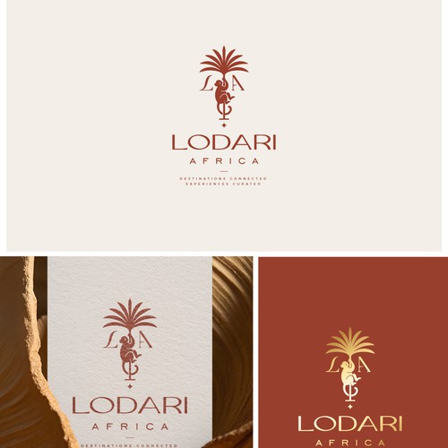 Modern travel logo
