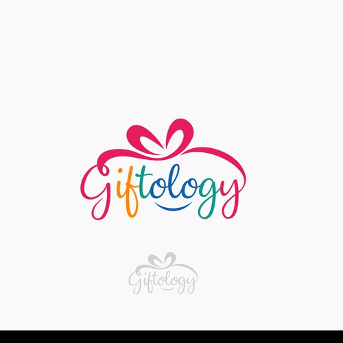 gift concept logo design vector