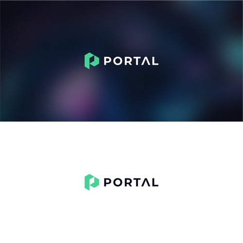 letter P logo minimalist concept.