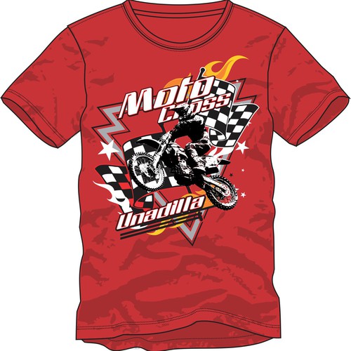 Create a tshirt for the legendary UNADILLA MOTOCROSS TRACK...