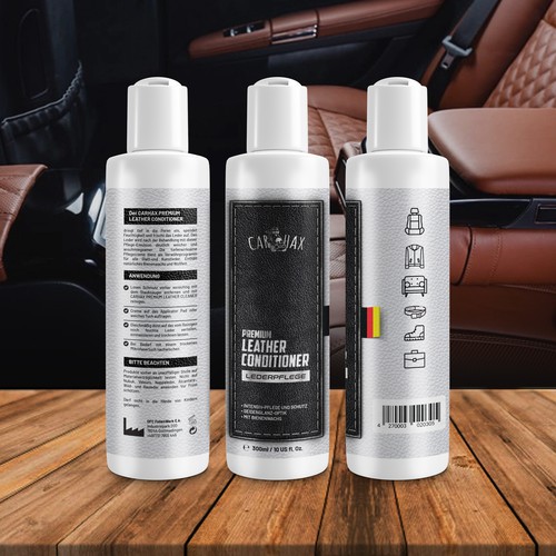 Leather Cleaner and Conditioner Bottle Label 