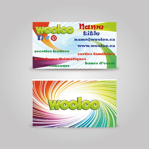 Family Blog business card