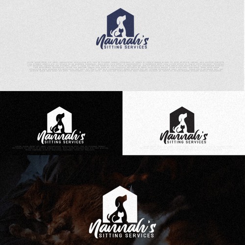 Pet sitting company logo 