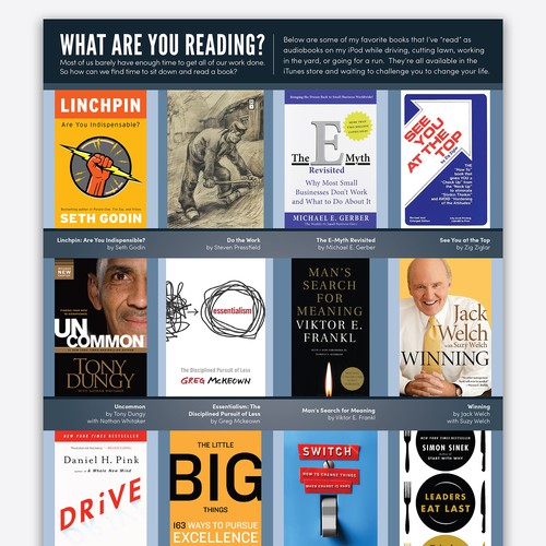 Design a *Recommended Reading* List!