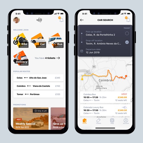 Passenger Transportation App