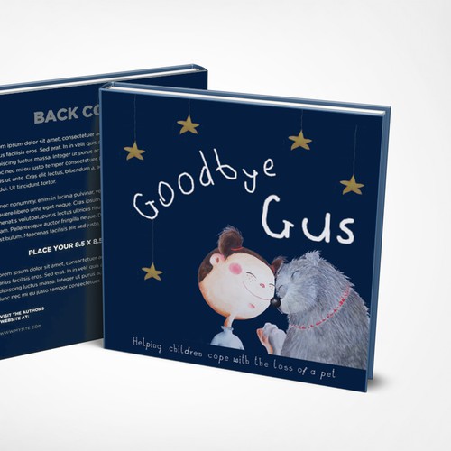 "Goodbye Gus" book cover design