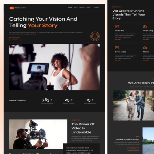 MovieScript - Website Design