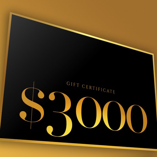 $3000 Gift Certificate