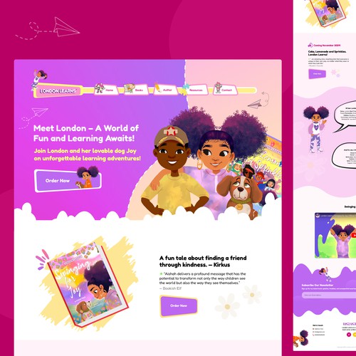 UI Design for "LONDON LEARNS" Website