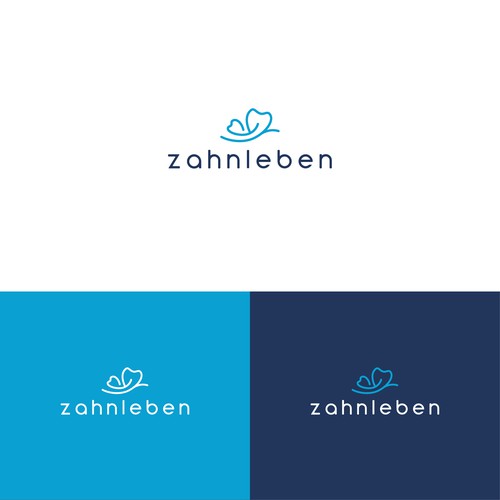 Logo concept for Zahnleben, a dental practice.