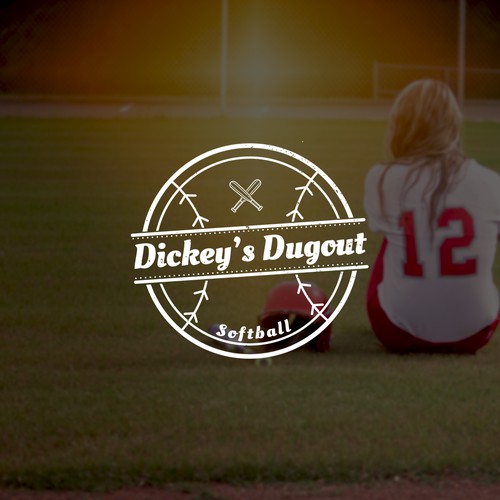 Vintage logo created for softball company